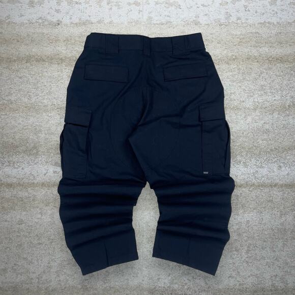 Vintage 5.11 Tactical Pants Navy Blue Baggy Fit Cargos Military Double Knees 90s - Picture 1 of 4